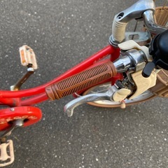 赤い自転車　ブリヂストン 16インチの画像