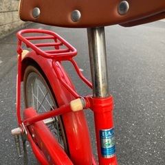 赤い自転車　ブリヂストン 16インチの画像