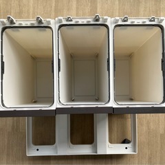 【分別 ごみ箱】横型3分別　アスベルA6709　プッシュふた の画像