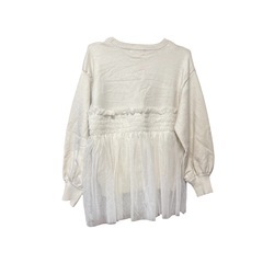 しまむら Se-Simte ニットチュールトップス Lの画像