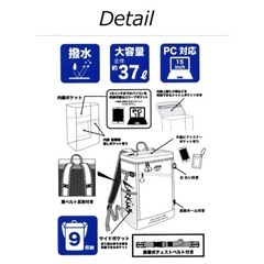 ラーキンス　ボックスリュックの画像