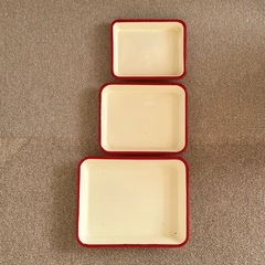 【商談中】【無料】琺瑯バット3つセットの画像