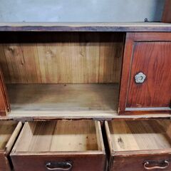 【リサイクルショップどりーむ天保山店】No.4969　レトロ棚　写真参照🎵　昭和感がいいです🎵の画像