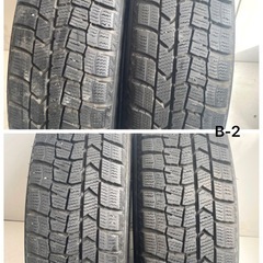 [極上] DUNLOP WINTER MAXX WM02 ダンロップ ウィンターマックス ゼロツー 155/65R14 21年製 ホイール付き4本セット 中古相場28,000円 クレジット決済可の画像