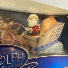 Rudolph トナカイ　サンタ　フィギュア　インテリア　アメリカ　アメトイ　memory lane クリスマス　メモリーレーンの画像
