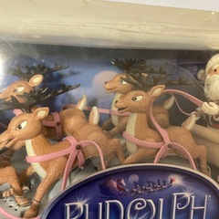 Rudolph トナカイ　サンタ　フィギュア　インテリア　アメリカ　アメトイ　memory lane クリスマス　メモリーレーンの画像