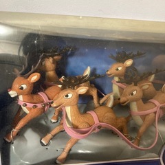 Rudolph トナカイ　サンタ　フィギュア　インテリア　アメリカ　アメトイ　memory lane クリスマス　メモリーレーンの画像