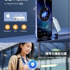 USBフラッシュメモリー　新品　iOSの画像