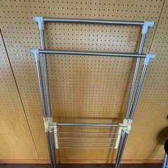 室内干しラック　折りたたみ式の画像