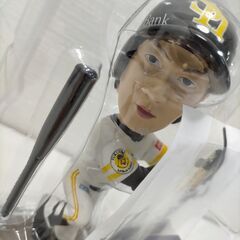 ソフトバンクホークス 柳田悠岐 ボブルヘッド 2016 限定品 フィギュア 首振り人形 箱あり コレクター向け 251119-10Aの画像