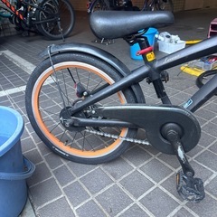 子供用自転車　18インチ　ブリヂストン　ブラック　初めての自転車サイズ　マウンテンバイク　の画像