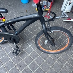 子供用自転車　18インチ　ブリヂストン　ブラック　初めての自転車サイズ　マウンテンバイク　の画像