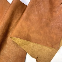 姫路産のソフトヌメ革　ブラウンの画像