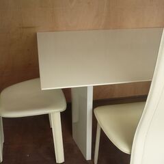 ★　ダイニング　テーブル　背もたれ椅子4脚　セット　会議テーブル　接客テーブルの画像