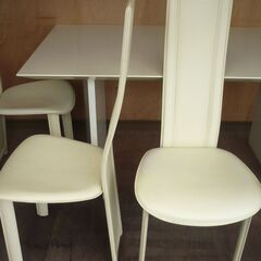 ★　ダイニング　テーブル　背もたれ椅子4脚　セット　会議テーブル　接客テーブルの画像