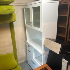 お渡し決定
食器棚　ホワイト　　キッチンボード　の画像
