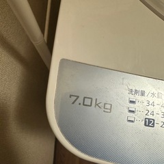 0円でお譲ります洗濯機の画像