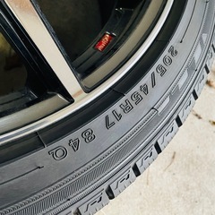 スタッドレスタイヤ　ホイールセット　ダンロップウィンターマックス03 2021年　ウェッズレオニス　205/45r17の画像