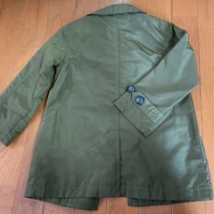BACK NUMBER キッズコート 110サイズ カーキの画像