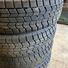 ダンロップ DSX-2 165/80R13  バリ溝  スタッドレス 鉄チンホイールの画像