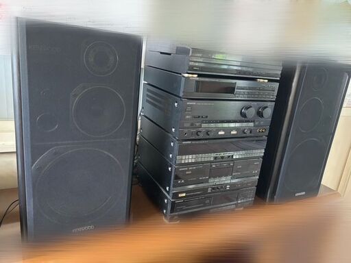 【ジャンク品】Kenwood システムコンポセット☆P-5E/T-7E/DG77/GE-77E/X-7E/DP-5E/S-V77E/SW-77E