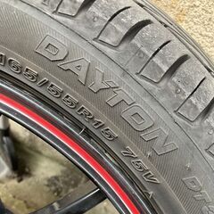 S-HOLD　165/55/R15　４本セット　アルミホイール（値下げしました）の画像