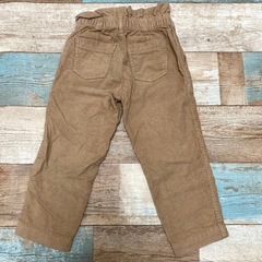 GAP コーデュロイパンツ　ハイウエスト　XS 100ー110 ブラウン　の画像