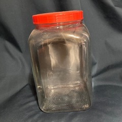 駄菓子屋さんみたいなガラス瓶　ガラス容器　ふたつき キャニスター　コンテナ　glass container の画像