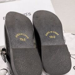 19センチ フォーマルシューズ 黒 子供靴の画像