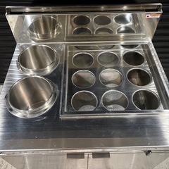 【未使用品】フジマック 業務用 麺ゆで機 8口＋スープウォーマー2口 一体型（LPガス）900幅の画像