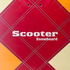 店頭引き渡し 中古 SCOOTER スノーボード 板 DR141 チェック 赤の画像