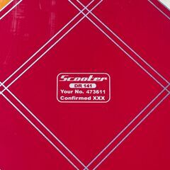 店頭引き渡し 中古 SCOOTER スノーボード 板 DR141 チェック 赤の画像