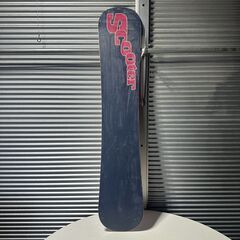 店頭引き渡し 中古 SCOOTER スノーボード 板 DR141 チェック 赤の画像