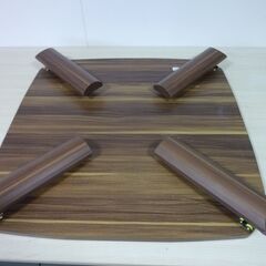 無料差し上げます　未使用/新品　テーブル　折りたたみテーブル　リバーシブル天板　ジャンク扱い　DIY素材にの画像