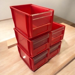 パーツボックス　中5個セット　収納ボックスの画像