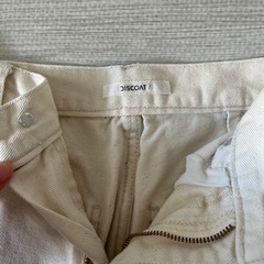 Discoat ストレートデニム　アイボリーの画像