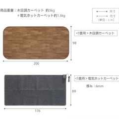 ホットカーペット　フローリング　カバー　防水の画像