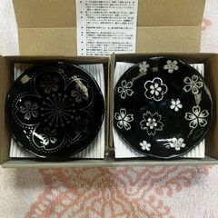 小皿5客揃 山勝美濃陶苑 銀彩京桜 の画像