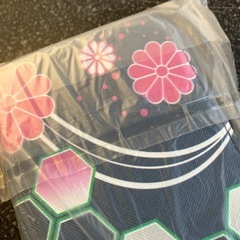 サ2511-307 長財布 黒×ピンク×緑 未使用品の画像