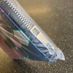 サ2511-307 長財布 黒×ピンク×緑 未使用品の画像