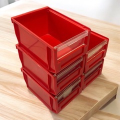 パーツボックス　5個セット　スタッキングボックスの画像