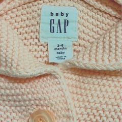 【美品】babyGAPくま耳カーディガンパーカー (ピンク)の画像