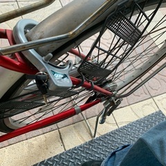 IncenceHDR 赤　ママチャリ　自転車　26インチ　変速付きの画像