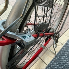 IncenceHDR 赤　ママチャリ　自転車　26インチ　変速付きの画像