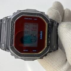 CASIO G-SHOCK DW-5600TLS-8JF 透明グレー　限定モデル　デジタル 腕時計　美品の画像