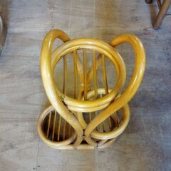 ラタン フラワースタンド プランタースタンド 鉢置き 鉢台 /HJ-0565 2Fの画像