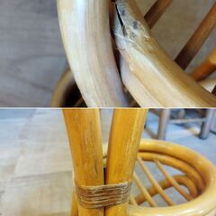 ラタン フラワースタンド プランタースタンド 鉢置き 鉢台 /HJ-0565 2Fの画像