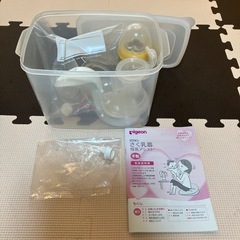 手動搾乳機、母乳フリーザーバック、母乳パッドの画像