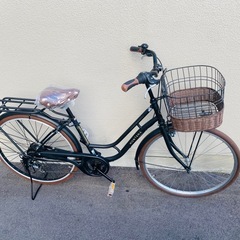 ※決まりました！※　26インチ 6段変速、足回りはめちゃ丈夫なカートリッジ式BBのママチャリ中古自転車。防犯登録も込みの料金なので、販売所絵名とか手間なく乗れますよの画像