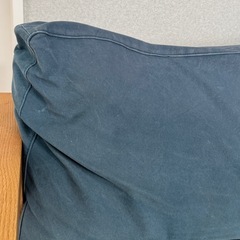 【無垢材オーク】3人掛け/デニムブルーソファ/オーキタ家具の画像